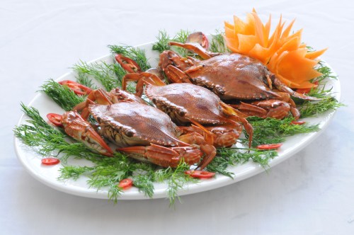 Processed crabs
